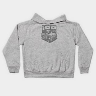 Light Silver - D-100 (1978 - White-Based - Ghost) Kids Hoodie